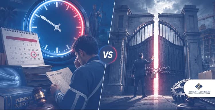 Visual comparison of statute of repose and statute of limitations in Florida personal injury law cases