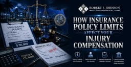 Insurance policy documents, medical bills, and legal symbols illustrating injury compensation limits in Florida