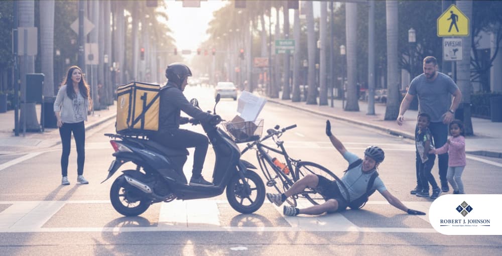 What If a Delivery Driver Hits Me on a Bike in Florida