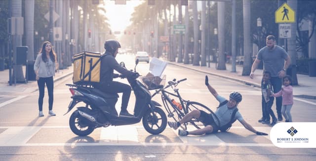 What If a Delivery Driver Hits Me on a Bike in Florida